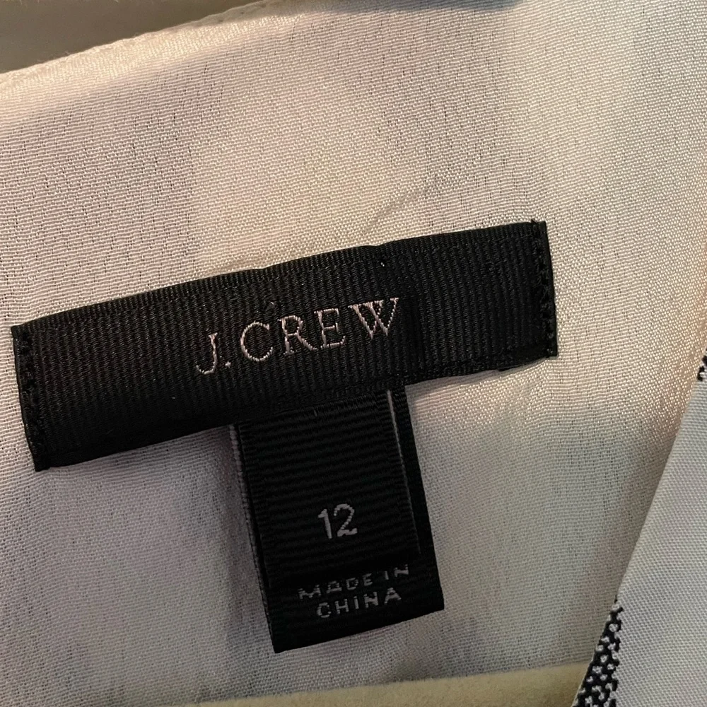 JCrew Silk lined Patterned Dress, Size 12 - Picture 2 of 5